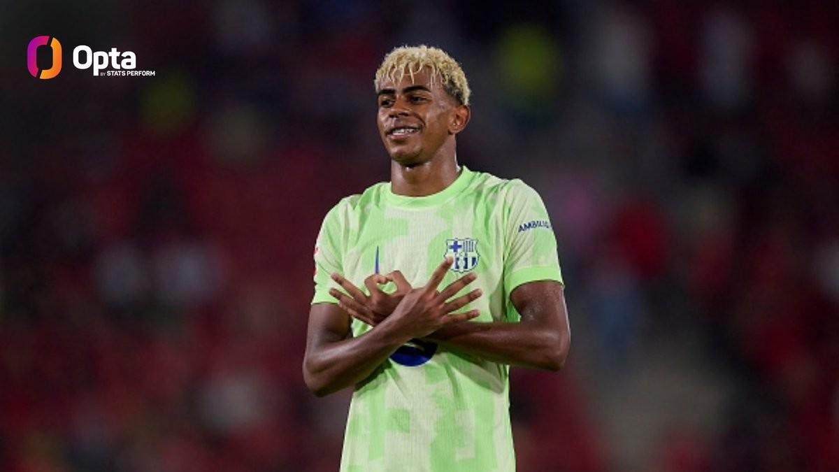 开云体育入口-超越法蒂，亚马尔是本世纪西甲打入15球最年轻的球员