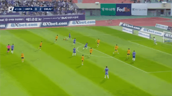 韩K联战报：申昶武1射1传，光州FC2-1战胜安养FC